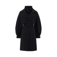 波司登冬季【90鹅绒】风衣羽绒服女中长款商务系列英伦外套B10144272 5295  160/84A