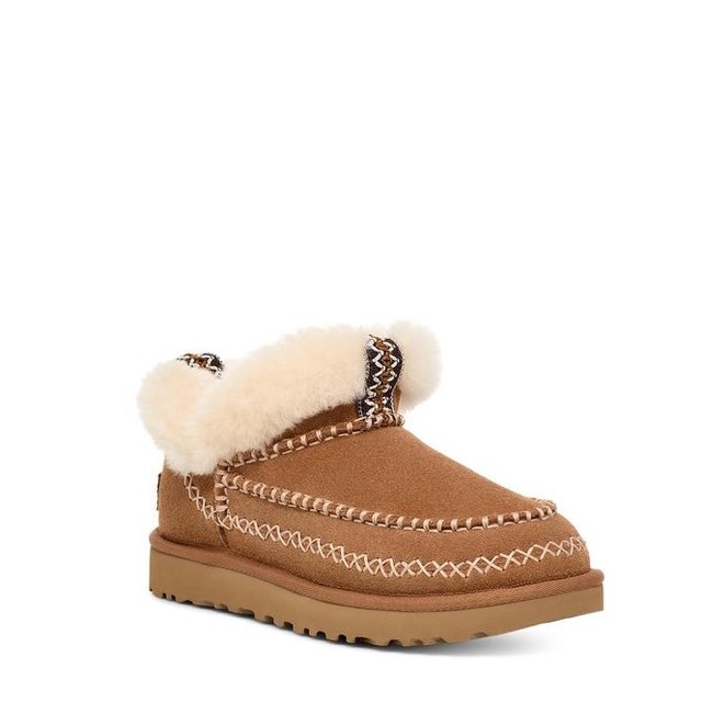 限尺码：UGG Classic Ultra Mini Alpine 女士毛绒鞋