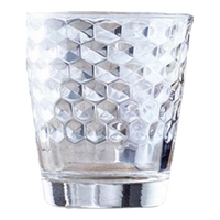 WMF透明玻璃水杯菱纹玻璃杯水杯菱纹直身杯四件套家用饮水杯咖啡杯 菱纹玻璃杯四件套