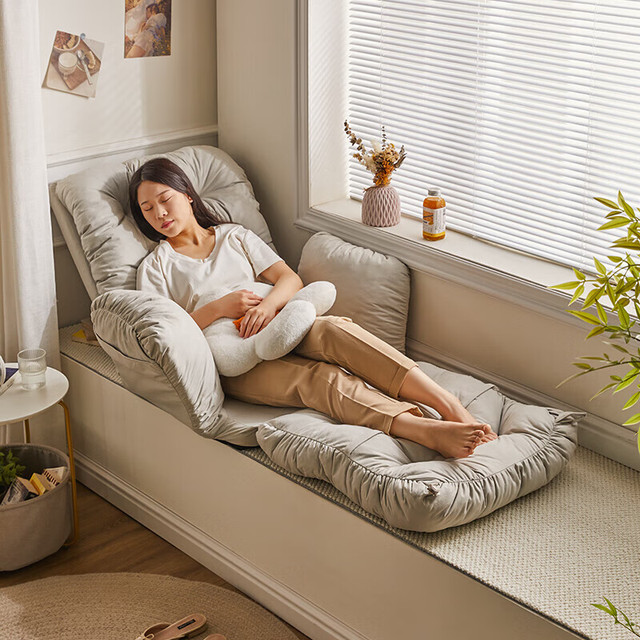 家逸 懒人沙发 单人折叠沙发床 客厅小户型