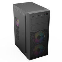 EVESKY 积至 复兴号机箱 游戏办公电脑机箱/支持ATX主板/亚克力全侧透/240冷排/可走背线 复兴号-标准版+3个冰川RGB风扇