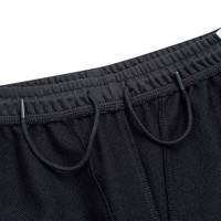 鸿星尔克儿童裤子男童秋季长裤舒适亲肤儿童运动裤女童针织裤 正黑/梦幻粉-女童 160