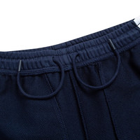 鸿星尔克儿童裤子男童秋季长裤舒适亲肤儿童运动裤女童针织裤 蓝黑色/青椒绿-男童 165