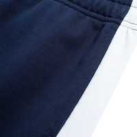 鸿星尔克儿童裤子男童秋季长裤舒适亲肤儿童运动裤女童针织裤 蓝黑色/青椒绿-男童 140
