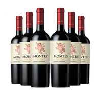 MONTES智利蒙特斯限量版小天使葡萄酒750ML 赤霞珠6支装