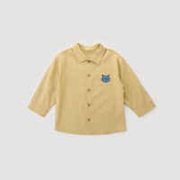巴厘小猪（BALIPIG）男童衬衫长袖上衣婴幼儿春秋季女童休闲小衫儿童洋气上衣 鸡蛋黄 80 cm 80cm