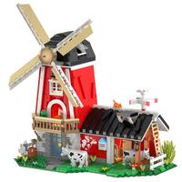 iambrick 我是一块砖 农场系列 40201 风车奶牛工坊