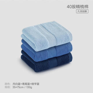 SANLI 纯棉A类抗菌毛巾套装 3条