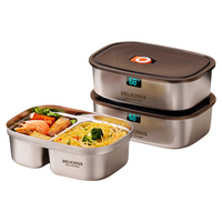 壹墨 不锈钢保温饭盒2024微波炉加热成人大容量带饭便当餐盒