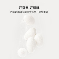 百丽丝家纺夏被水洗抗菌蚕丝夏被清新印花夏季被子家用单人双人 浅灰绿色 200cm×230cm