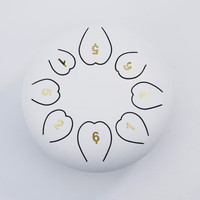 玫 空灵鼓琴无忧鼓色空鼓忘忧鼓钢舌鼓手碟鼓玄空鼓打击乐器大全儿童 白色