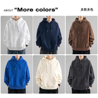 真维斯（Jeanswest）重磅卫衣男秋冬季2024潮牌痞帅连帽加绒上衣服外套男装 DX222 咖啡 常规 L 【120-140斤】 咖啡【常规】 L【120-140斤】