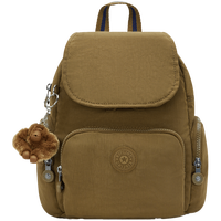 凯普林 kipling时尚书包多夹层双肩包CITY ZIP MINI月桂芥绿色