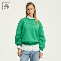 Marc O'Polo春季新款刺绣logo圆领短款宽松套头卫衣女士