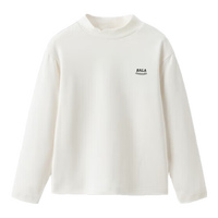 巴拉巴拉童装儿童长袖T恤男童上衣女童宝宝秋冬2024百搭宽松208424100206 米白10302 110cm