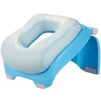 靠艺 午睡枕儿童午睡办公室午休趴趴枕夏季冰丝趴睡枕可折叠 蓝盹盹双枕套