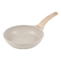 康巴赫麦饭石色平底锅家用不粘锅烙饼煎牛排煎锅燃气灶电磁炉通用 轻颜系列煎锅【无盖】