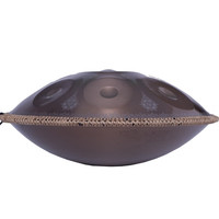 阿萨斯手碟鼓10音手工HanDpan专业钢舌鼓可打击乐器 魔幻师金色