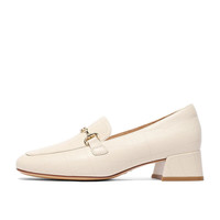 百丽通勤乐福鞋女羊皮革压纹OL单鞋BZ520CA3