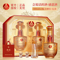 五粮液 WULIANGYE 52度 浓香型白酒 500mL*2瓶 感恩礼盒装