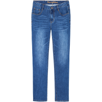 与狼共舞【固色水洗】复古休闲直筒通勤长裤男士牛仔裤 112