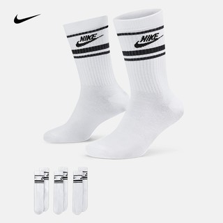 NIKE 耐克 速干中筒运动袜子(3双) SPORTSWEAR DRI-FIT EVERYDAY ESSENTIAL DX5089-103 M