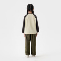 無印良品 MUJI（無印良品 ）大童 天竺编织插肩袖长袖T恤童装打底衫男童女童儿童CB09CC4A