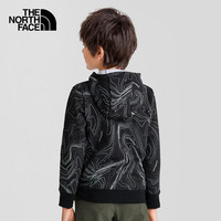 THE NORTH FACE【特惠商品】北面童装儿童卫衣男童针织卫衣加绒保暖|7QKG 5P6/黑色 160cm L（160/76） 160/L