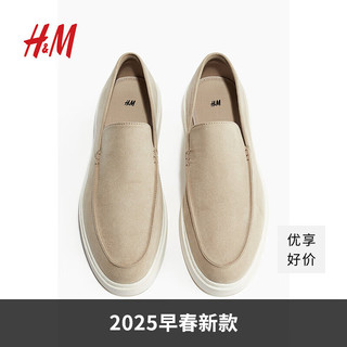 H&M 2025春季新款男士莫卡辛缝线乐福鞋1265702 海军蓝 45 285