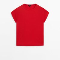 Massimo Dutti折扣升级2025女装休闲韩版修身显瘦纯棉圆领T恤06201544