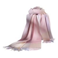 CACUSS羊毛围巾女士秋冬季外搭披肩保暖护颈围脖女生圣诞礼盒装