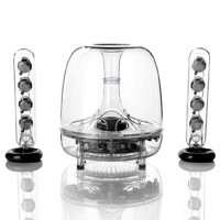 移动端、京东百亿补贴：哈曼卡顿 SoundSticks III 有源音箱 白色