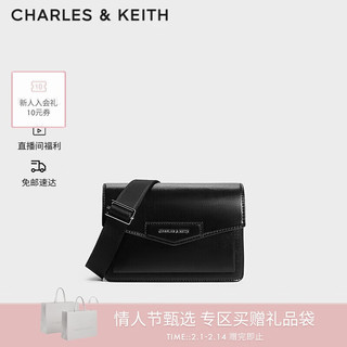 CHARLES & KEITH CHARLES&KEITH简约通勤宽肩带斜挎小方包信封包情人节礼物CK2-80782422