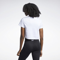 Reebok锐步女子TEE经典基础LOGO款休闲短款圆领短袖T恤 GJ5764 L