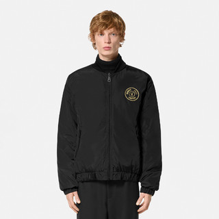 VERSACE JEANS COUTURE 范思哲2024年新款连帽双面穿轻薄时尚休闲男式短款羽绒服