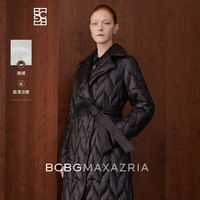 BCBG MAX AZRIA 芮年麦穗绗线长款女式蓬松鹅绒羽绒服2024秋冬