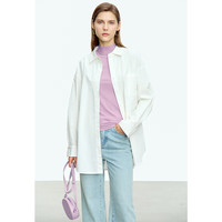 AMII2024秋冬简洁通勤基础款百搭半高领修身毛衣女显瘦长袖上衣 丁香紫 XL (170) 170/92A/XL