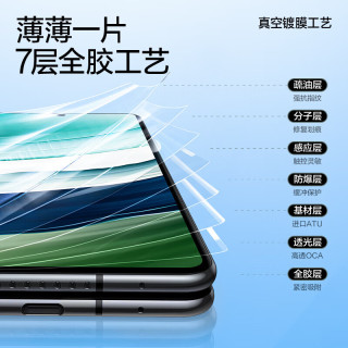 闪魔 华为x5手机膜matex5钢化膜x3典藏版曲面超清全覆盖折叠屏外屏隐形爽滑防刮保护贴膜