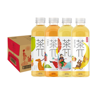 茶派茶兀整箱900ml*4大瓶饮料蜜桃乌龙柠檬红茶西柚绿茶