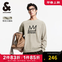 杰克琼斯 杰克·琼斯（JACK&JONES） BSQ联名秋季宽松圆领舒适雪尼尔面料保暖针织衫毛衣224313016