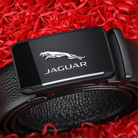 JAGUAR 捷豹 皮带男士头层牛皮腰带商务百搭时尚自动扣裤带高档礼物送男友