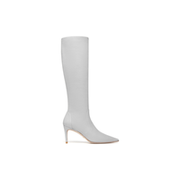 SW STUART 75 TO-THE-KNEE BOOT 秋冬细高跟长筒靴女尖头瘦瘦靴 珍珠灰 SW2101004-GRY 37.5