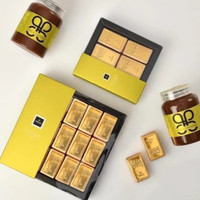 patchi迪拜芭驰金砖巧克力榛子酱夹心喜糖送男女礼盒年货 浅灰色 金砖250克店同款