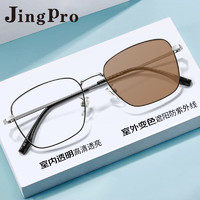 镜邦 JingPro 1.56急速感光变色镜片（变灰/变茶/变蓝/变粉）+超轻TR/合金镜框多款可选