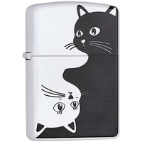 KW卡尔威登打火机与黑与白煤油防风复古砂轮高颜值男士 与黑与白【星耀礼盒】 套装