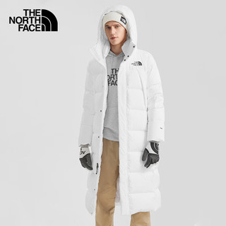 THE NORTH FACE 北面 羽绒服男秋冬户外加厚长款鹅绒外套81RJ FN4/白色 XL