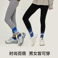 松山棉店中筒袜男透气吸汗防臭运动袜子潮流个性经典百搭男款袜子 祈福-蓝色细条纹 1双 均码 （35-42码）