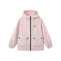 asics亚瑟士童装特氟龙三防面料儿童宽松梭织便服25年春季 粉色0620 130