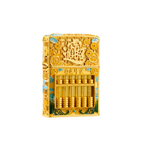 【好物】夜光打火机夜光珐琅八方来财煤油男士幸运算盘