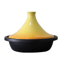 铁工房塔吉锅陶瓷铸铁搪瓷煲仔饭焖烧锅平底电磁炉通用27cm珐琅锅